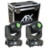 2x AFX Moving Head Spot LED 180W mit Flightcase