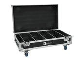 Roadinger Flightcase 4X Akku Bar-6 Qcl mit Ladefunktion