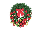 EUROPALMS Premium Fir Wreath, decorated, 90cm
