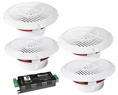 E-Audio 4 Way Bluetooth Ceiling Speaker Kit E-Audio 4 Way Bluetooth Ceiling Speaker Kit