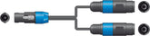 QTX Speakon-Splitter 2-Wege 1 x Stecker – 2 x Buchse