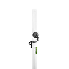 Gravity LS 431W White Square Base Lighting Stand With Offset M20 Mount