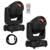 2x Chauvet INTIMSPOT 475ZX Intimidator Spot Moving Head Bundle
