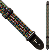 Perris 286 2" Retro Hootenanny Poly Guitar Strap Multi Color