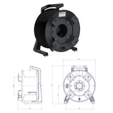 Schill Empty Cable Reel with Auxiliary Winder GT310.RM