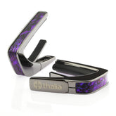 Thalia Black Chrome Finish Capo With Purple Paua Inlay