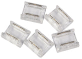 lyyt Solderless Single Colour COB LED Strip 10mm Straight Connectors - 5 Pack