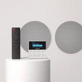 Fonestar KS-WALL In-Wall Stereo Amplifier with Bluetooth and Two Ceiling Speakers, 15 + 15W 8 Ohms