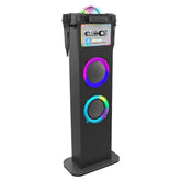 iDance Enceinte karaoké sans fil 6 en 1 avec boule disco + 2 anneaux LED disco