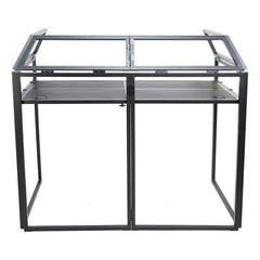 Thor Foldable DJ Booth Stand with White and Black Lycra Scrim Covers + Overhead Kit Thor Foldable DJ Booth Stand with White and Black Lycra Scrim Covers + Overhead Kit