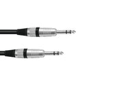 Omnitronic Jack Cable 6.3 Stereo 3M Bk Road