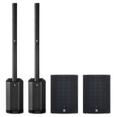 2x HK Bundle Max Polar 12 1200w + 2x 1500w Sonar 115d Subwoofer Bass Extension