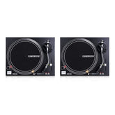 2x Reloop RP-4000M MK2 Plattenspieler mit Direktantrieb (Schwarz)