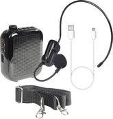 E-Audio Waistband Voice Amplifier with UHF Wireless Headset Tour Guide