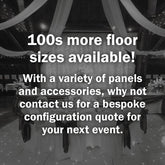 LEDJ White Starlit Dance Floor System 24ft x 24ft