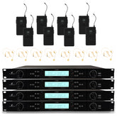 Intimidation Sonic Duo UHF 8 Way Wireless Headset Microphone System CH38