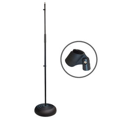 Thor MS001 Round Base Microphone Stand Black heavy Duty Mic Stand *B-Stock Thor MS001 Round Base Microphone Stand Black heavy Duty Mic Stand *B-Stock
