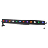 LEDJ Pixel Storm 12 Hex LED Batten Bar Uplighter 12 x 12W RGBAUV Pixel Mapping