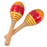 Pp Early Years Wooden Maracas - Red/yellow