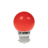 Prolite 1W LED-Golfballlampe aus Polycarbonat, BC-Rot
