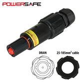 eLumen8 Powersafe 500A Line Drain 120mm2 L2 Black