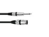 Omnitronic Adapterkabel XLR(M)/Klinke Mono 10M Schwarz