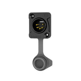 Seetronic XLR IP65 5-Pin 5P Chassis Male Black (J5F2C-W-B-01)