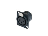 NEUTRIK Prise de montage XLR 3 broches NC3FDL-1-BAG
