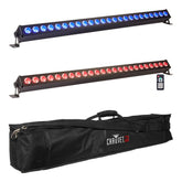 2x Ibiza Light 1M Réglette LED inc. Sac de transport et télécommande