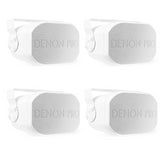 4x Denon DN205IO 6.5" White 2-Way Passive Indoor/Outdoor Speaker inc Bracket