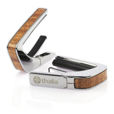 Thalia Chrome Finish Capo With Sapele Inlay