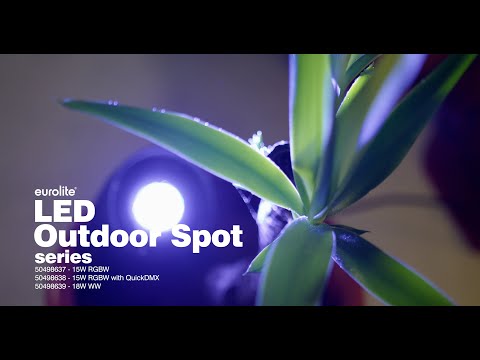 Spot extérieur LED EUROLITE 15W RGBW avec piquet
