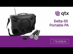 QTX Delta 50 Portable Sound System with Bluetooth QTX Delta 50 Portable Sound System with Bluetooth