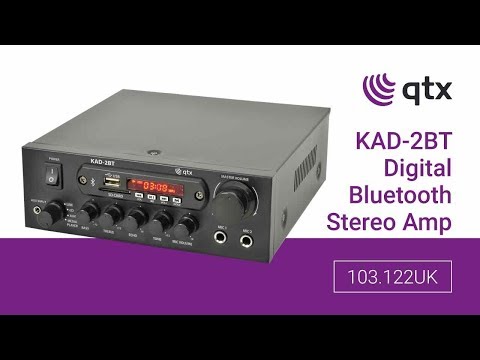 QTX KAD-2BT Amplificateur stéréo numérique Bluetooth USB
