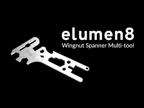 eLumen8 Wingnut Spanner Multitool Rigger Tool Equipment DJ Disco Staging inklusive Tasche!