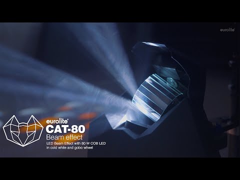 Eurolite CAT-80 LED Beam Effect 80W COB LED Barrel Scanner Wizard White