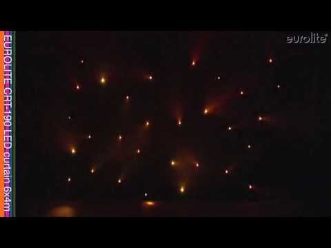 Rideau en tissu étoilé Eurolite RGBA LED DMX (6 m x 4 m)