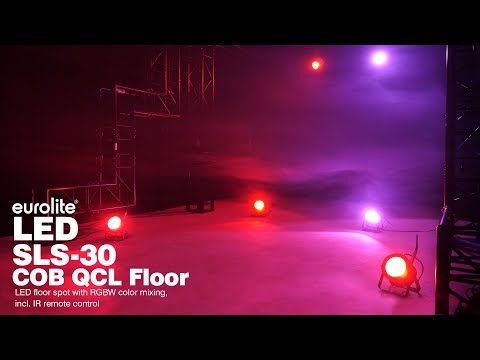 Eurolite LED SLS-30 COB RGBW Par Can DMX Uplighter avec télécommande