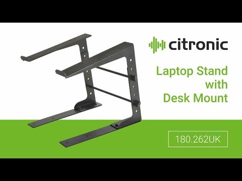 citronic Kompakter Laptopständer (mit Tischklemmen)