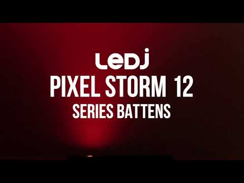 LEDJ Pixel Storm 12 Hex LED-Lattenbalken-Uplighter 12 x 12 W RGBAUV Pixel Mapping