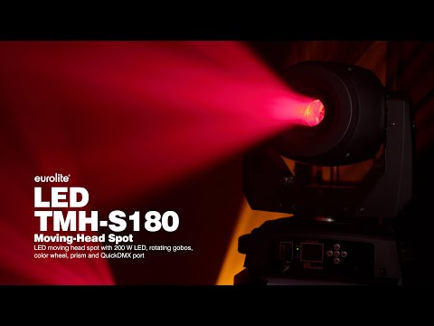 Spot à tête mobile LED TMH-S180, 200W, Gobos LED, prisme de roue colorée