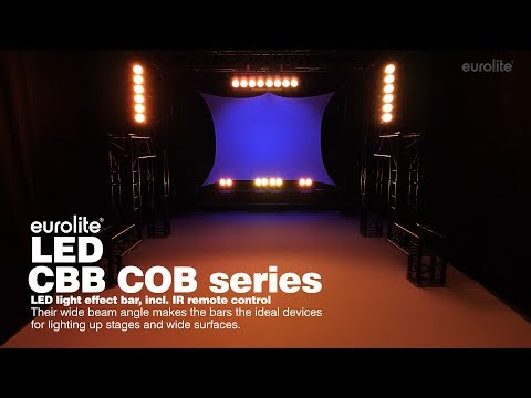 Eurolite LED CBB-2 COB RGB Bar Flood 2 x 30W COB LED inc Remote Lighting