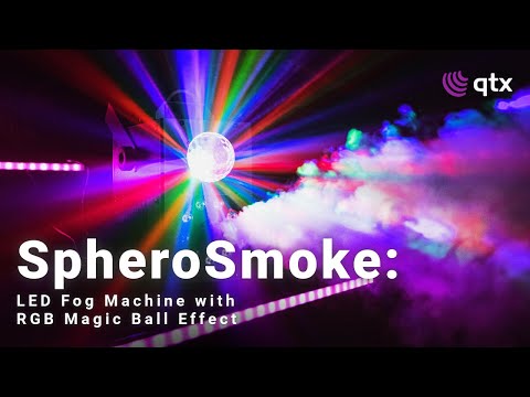 QTX SpheroSmoke: Compact 400W LED Fog Machine with RGB Magic Ball Effect