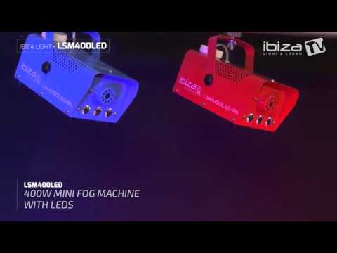 Ibiza Light LSM400LED-BK 400W Fog Machine Black Amber LED Disco DJ