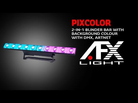 AFX PIXCOLOR 2-in-1 Blinder Bar Background Colour DMX LED Bar Artnet Klingnet