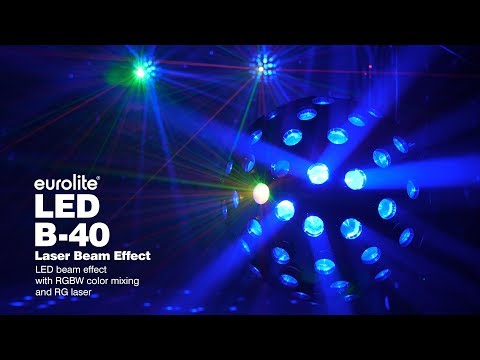 Eurolite LED B-40 Laser Beam Rotating Mirrorball Effect Light DMX Disco Lighting