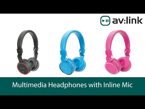 AV:Link Multimedia Headphones with Inline Microphone