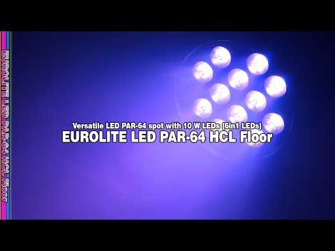 Eurolite Led Par-64 Hcl 12X10W Boden Schwarz