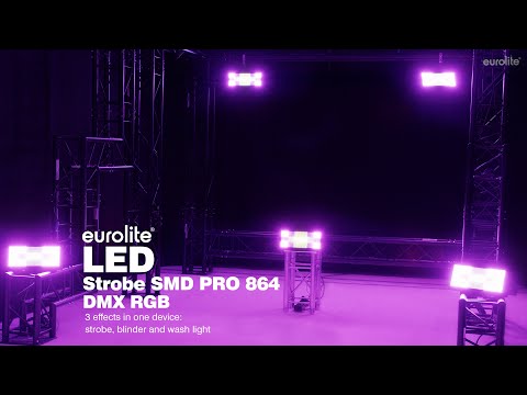 EUROLITE LED Strobe SMD PRO 864 DMX RGB