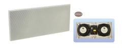 e-Audio Dual 6.5" 2 Way In Wall Speaker with Twin Drivers and Dome Tweeter